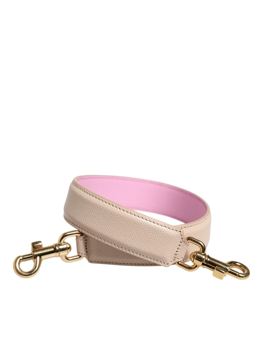 Dolce & Gabbana 100% Leather shoulder strap in beige