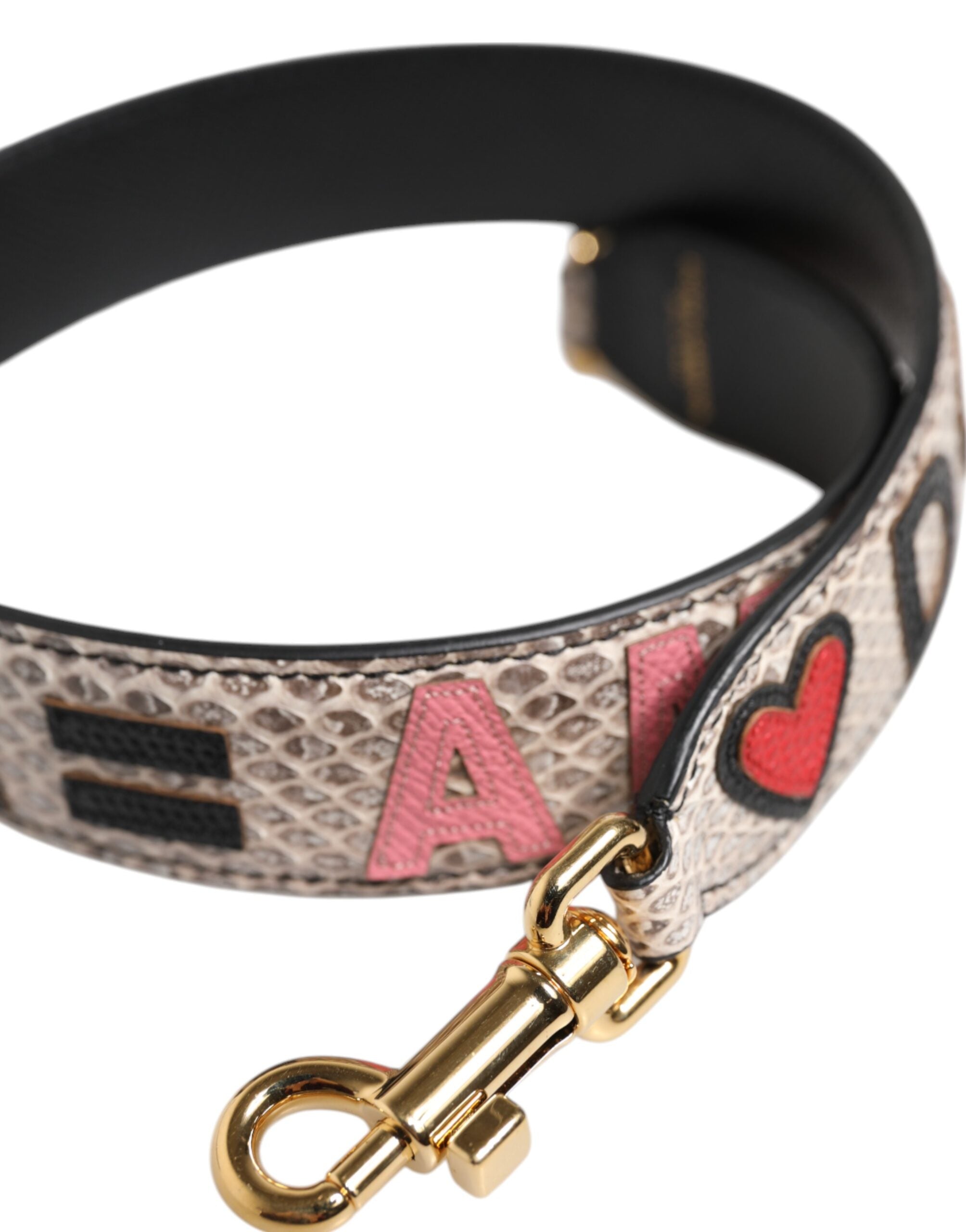 Multicolor Dg Amore Patch Bag Accessory Shoulder Strap Ayers Calfskin