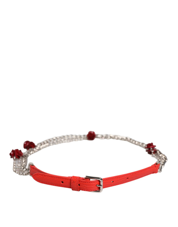 Dolce & Gabbana 71% Real Brass belt in red