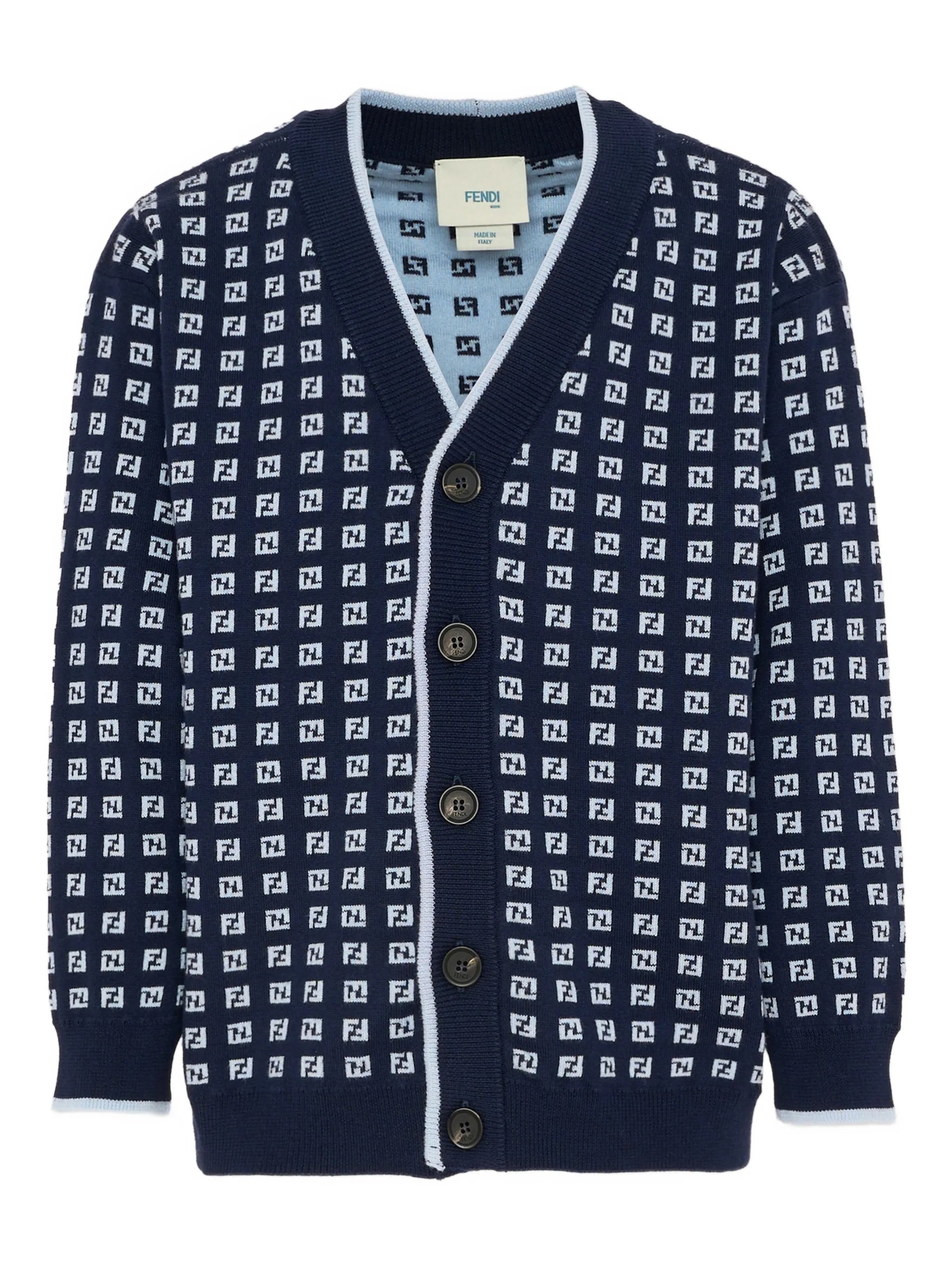 Cardigan Micro Blue Maglia