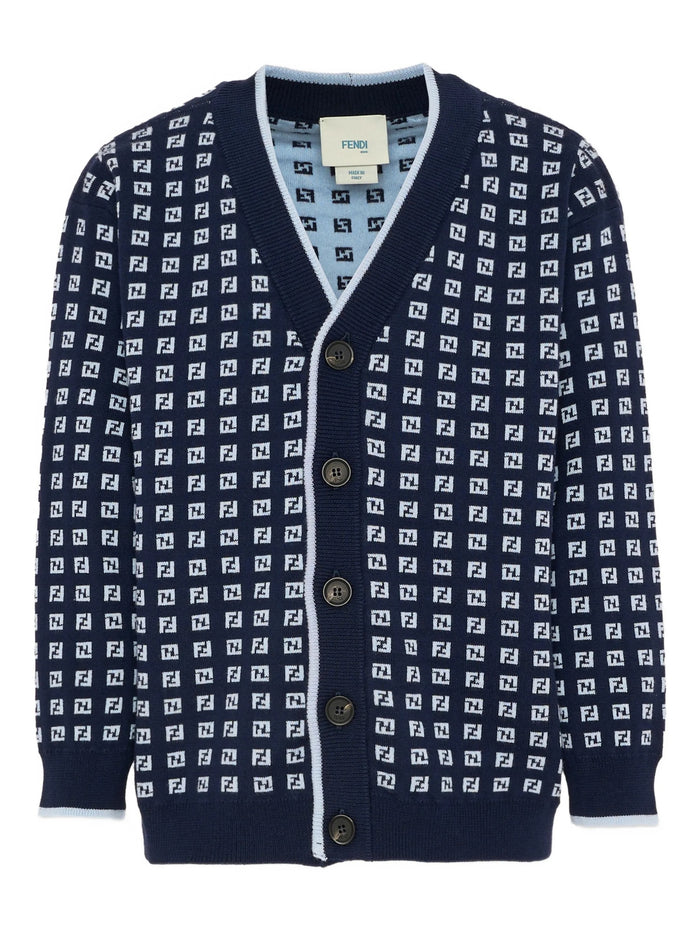 Cardigan Micro Blue Maglia