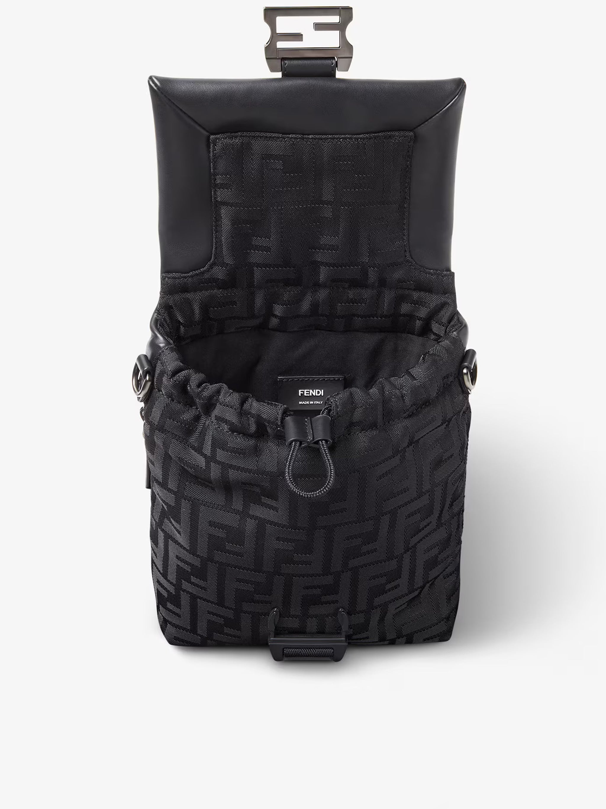 Baguette Cross Nylon Ff Vit Black | Borsa