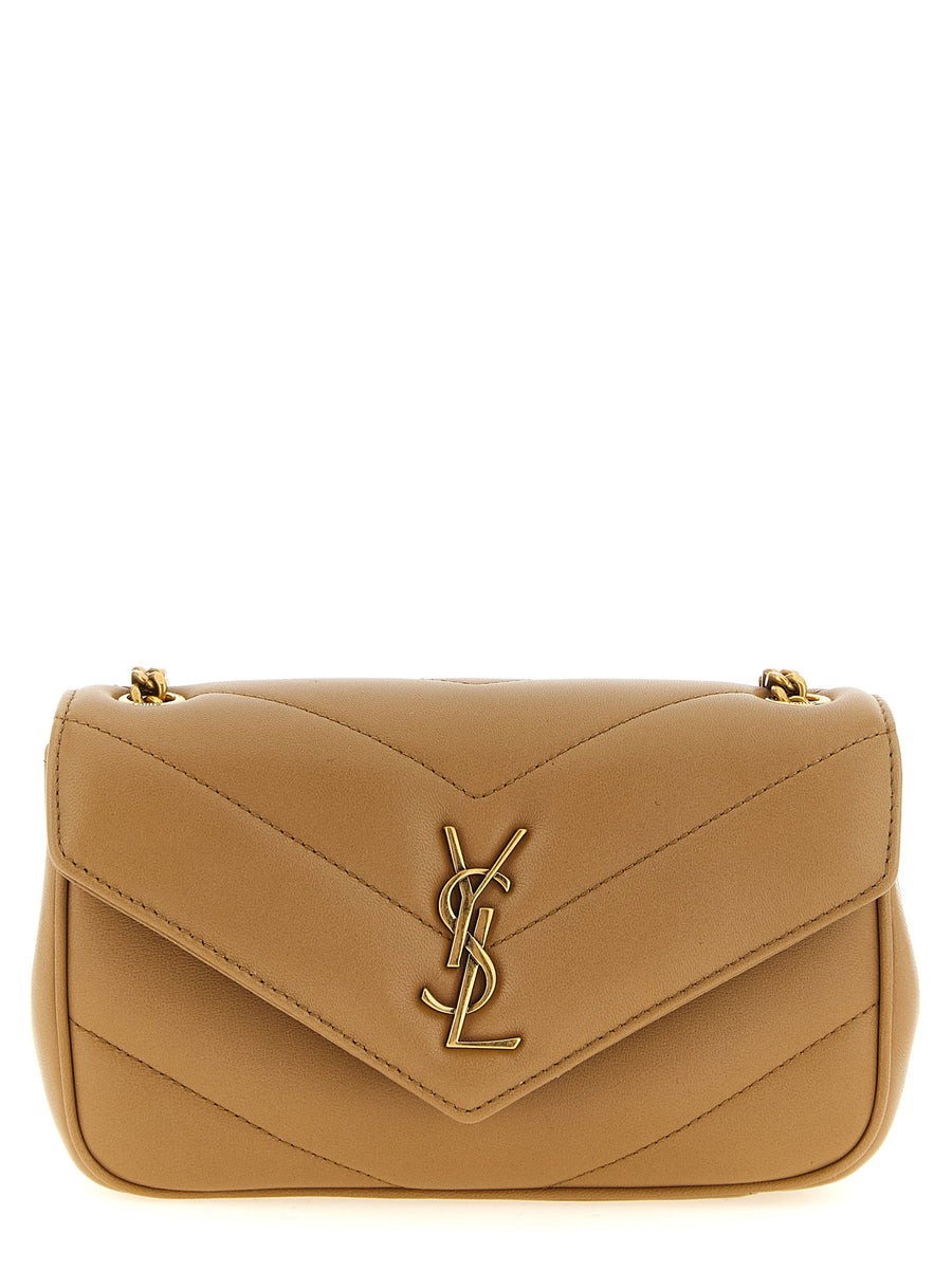 Saint Laurent Loulou Shoulder Bag — Camel