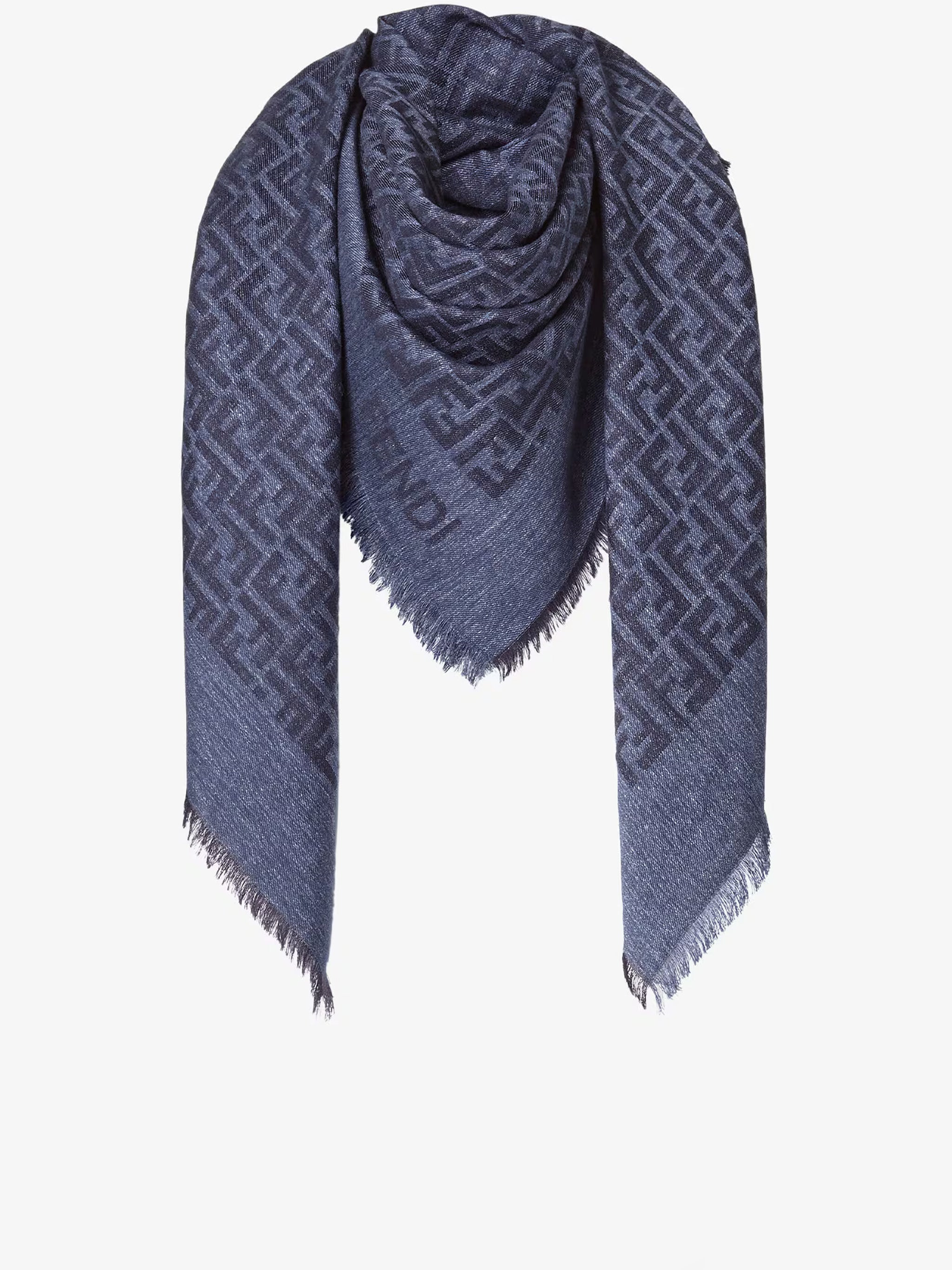 Scialle Ff Denim Blue Sciarpa