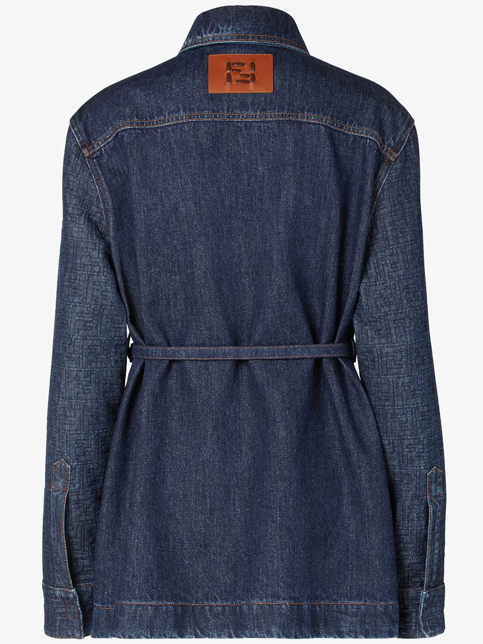 Giacca Ff Padded Denim Blue