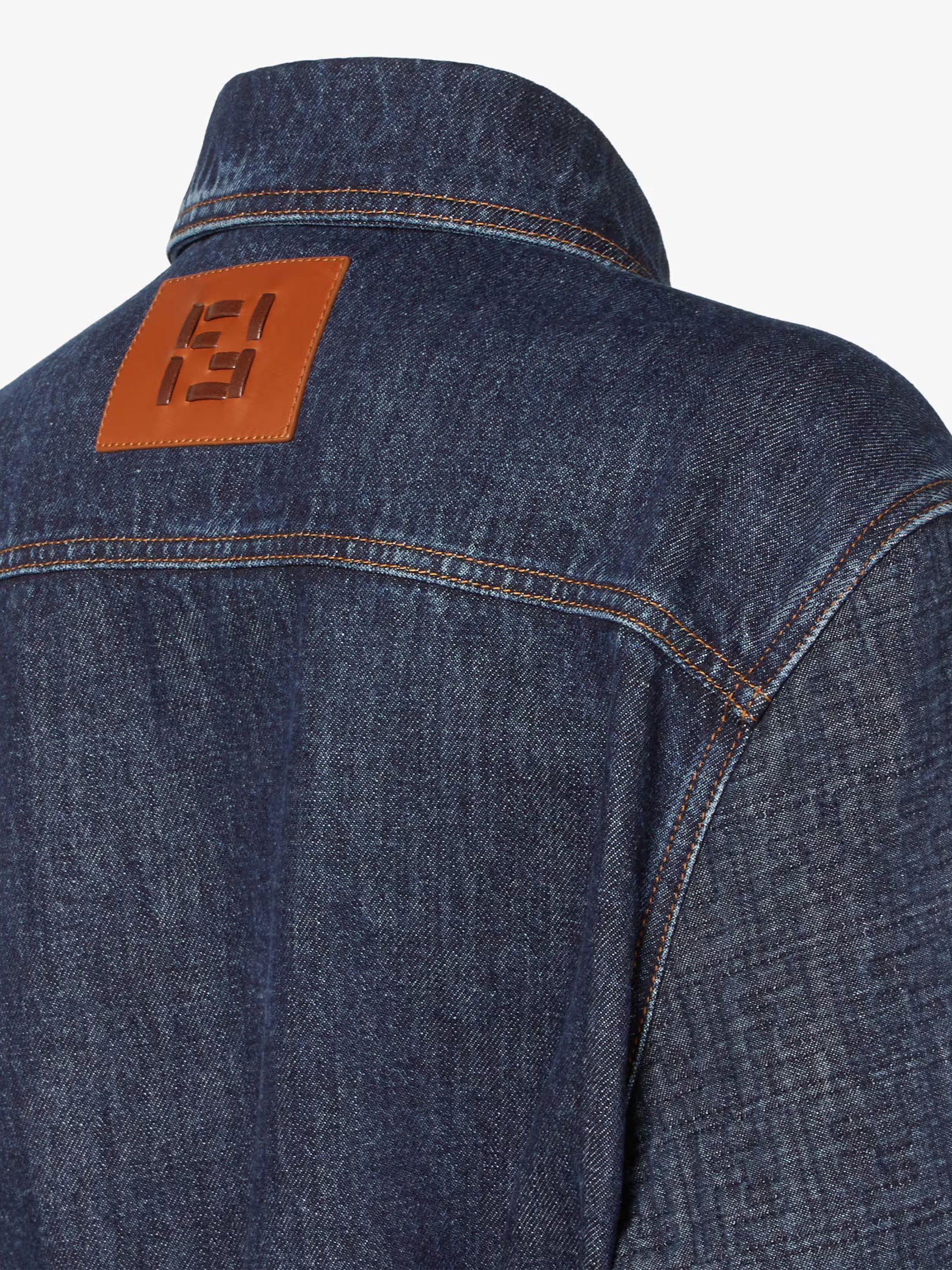 Giacca Ff Padded Denim Blue