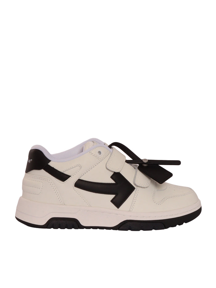 B-OUT OF OFFICE STRAPS-002 White Kid Sneaker