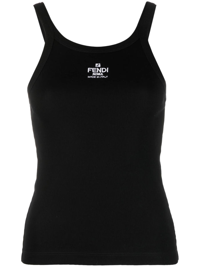Top Ribbed Cotton Jersey Black |