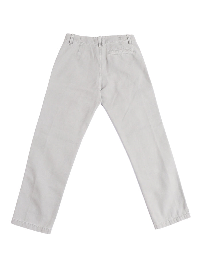 Loose-Comfort Pants Grey Cotton