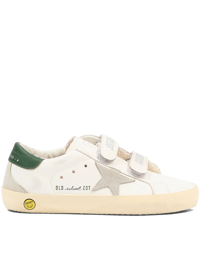 Old School Leather Upper Suede White Calzature