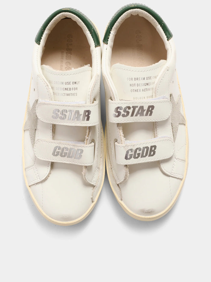 Old School Leather Upper Suede White Calzature