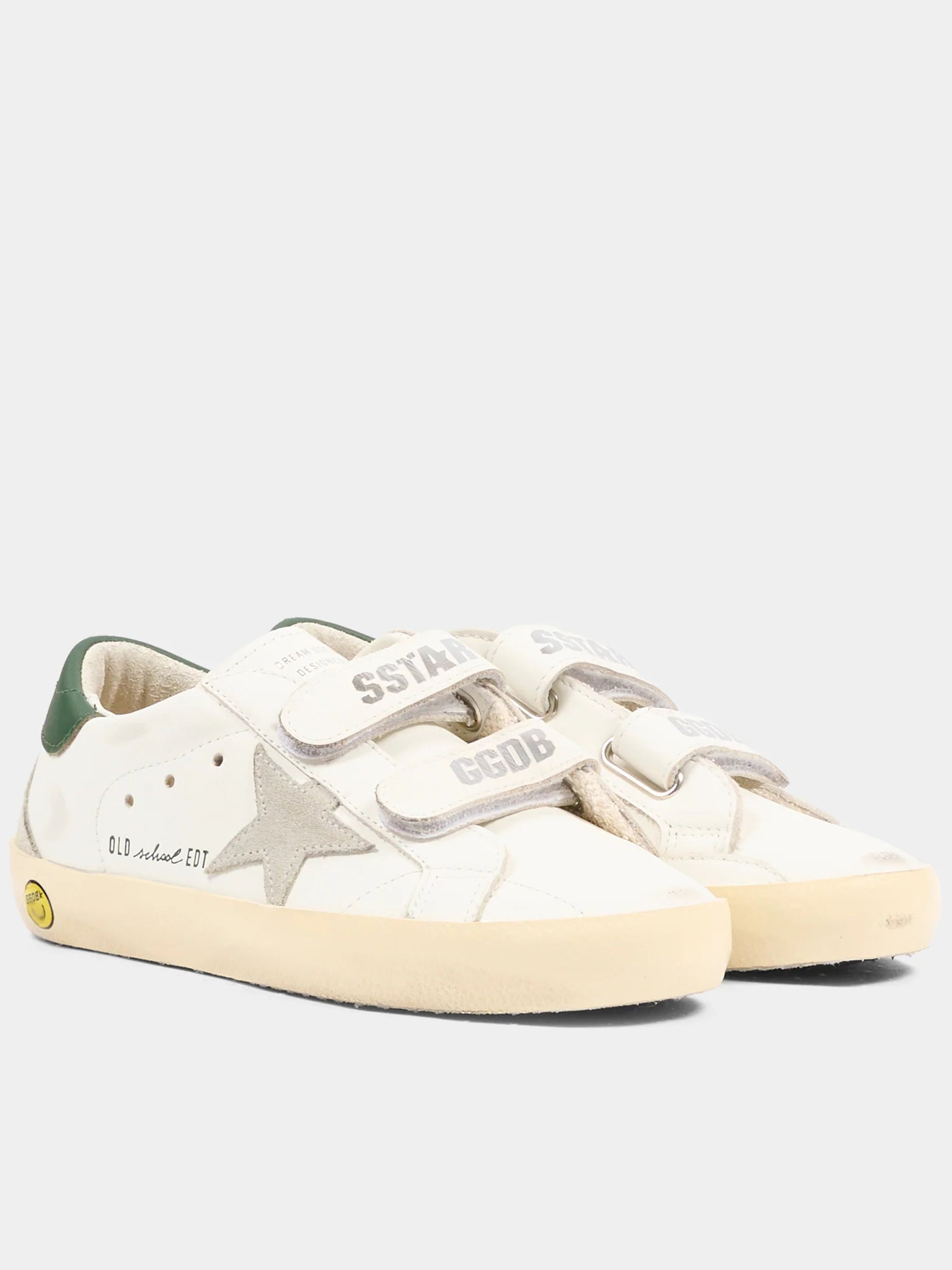 Old School Leather Upper Suede White Calzature