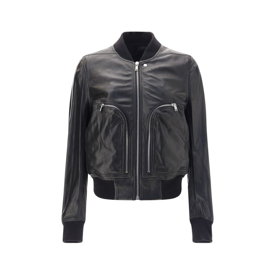 Rick Owens 100% Lamb Leather jacket in black