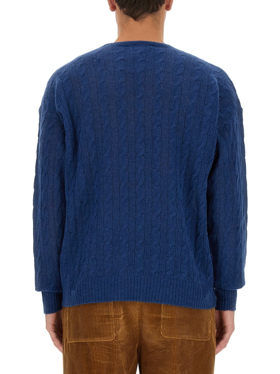 Pegasus Shirt Blue Cashmere Jumpers