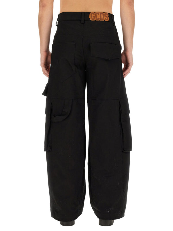 Ultracargo Pants Black Cotton Trousers