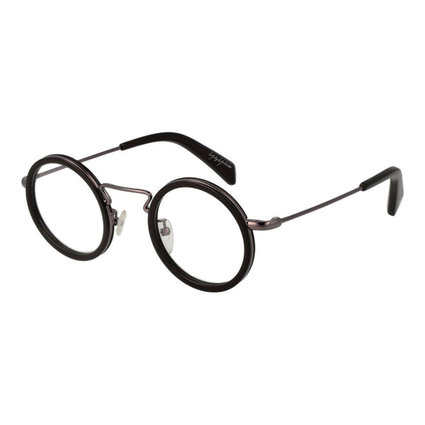 Yohji Yamamoto YO-1035515-FBB-807 Metal and plastic eyeglasses in black