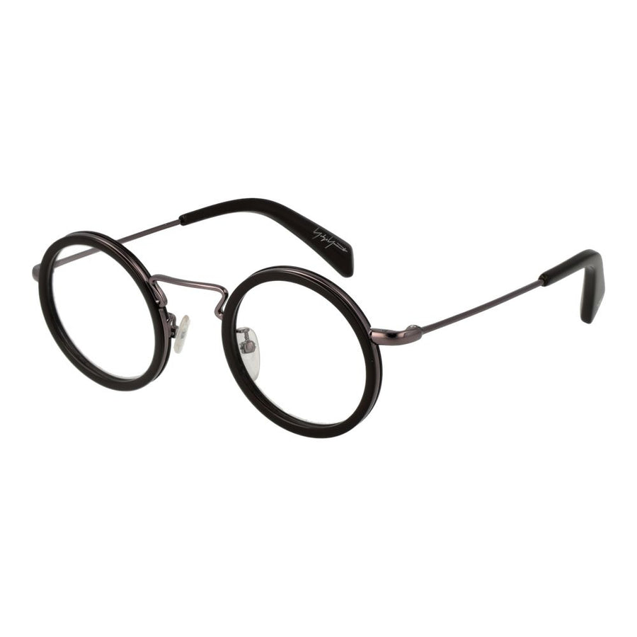 Yohji Yamamoto YO-1035515-FBB-807 Metal and plastic eyeglasses in black