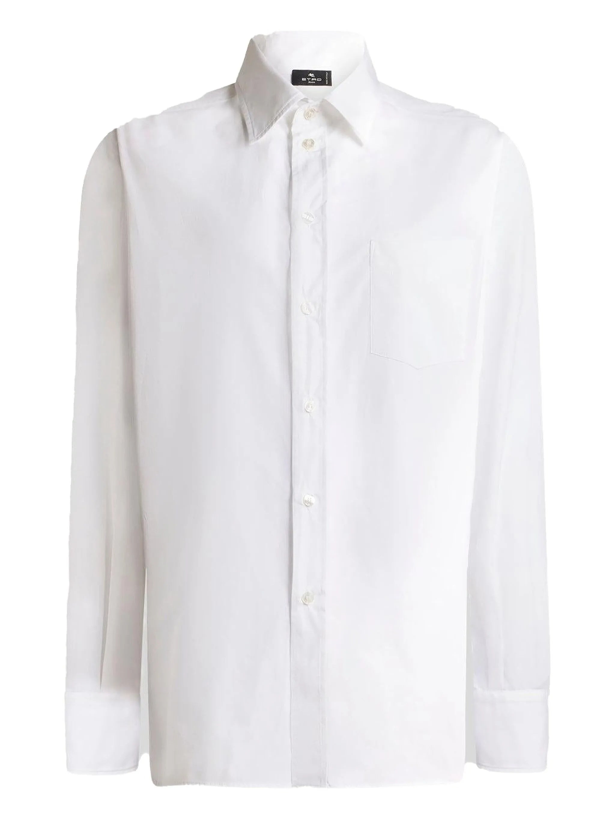 Loose Fit Shirt With Back Print Blue Camicia