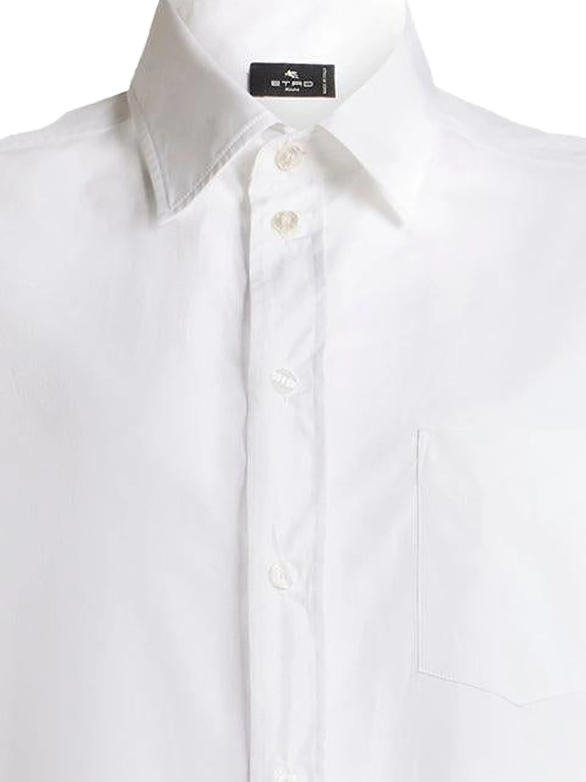 Loose Fit Shirt With Back Print Blue Camicia