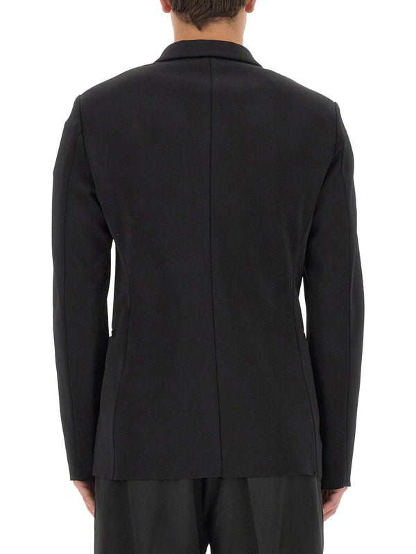 U-Lock Knit Jacket Black Viscose