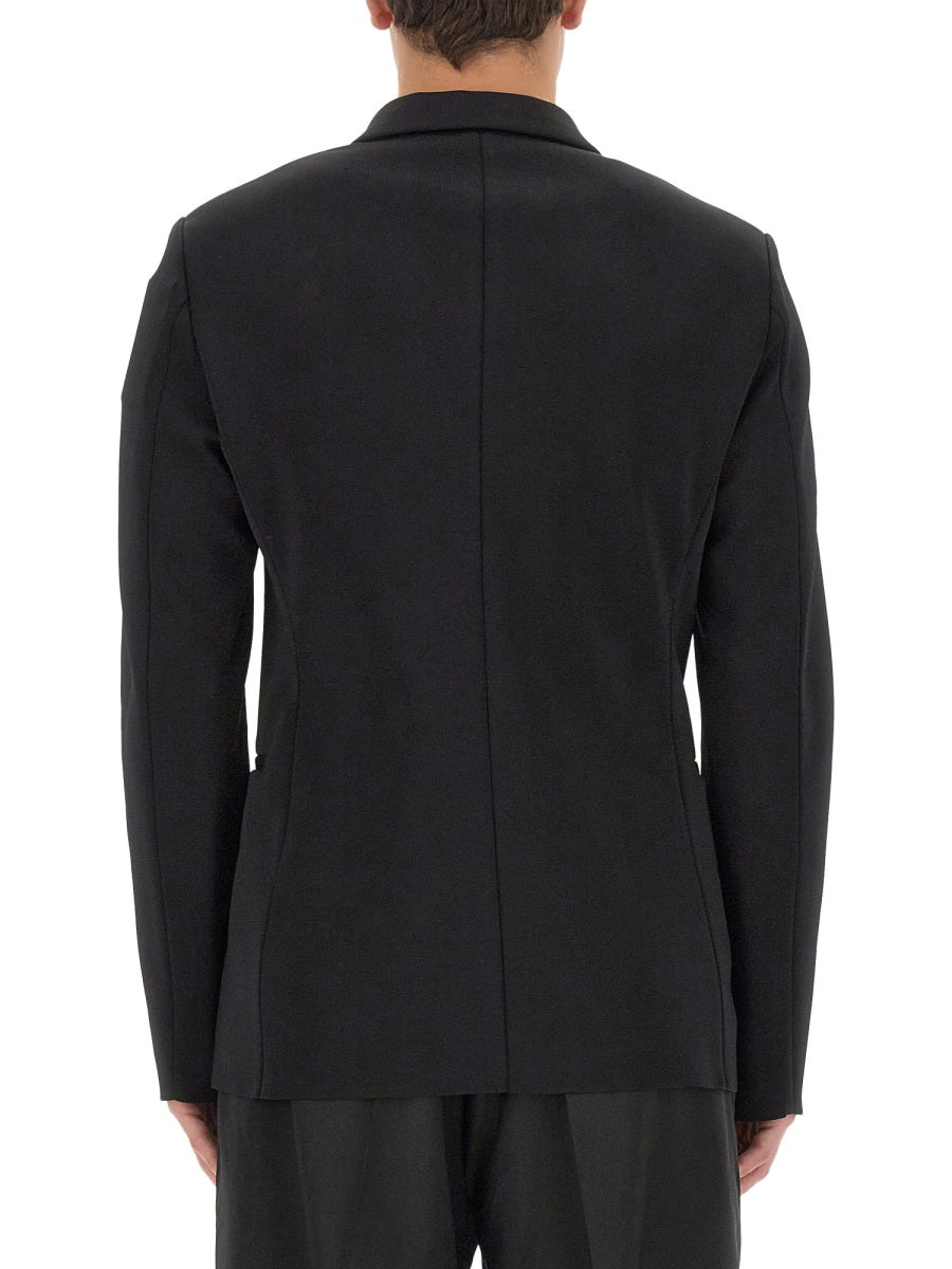 U-Lock Knit Jacket Black Viscose