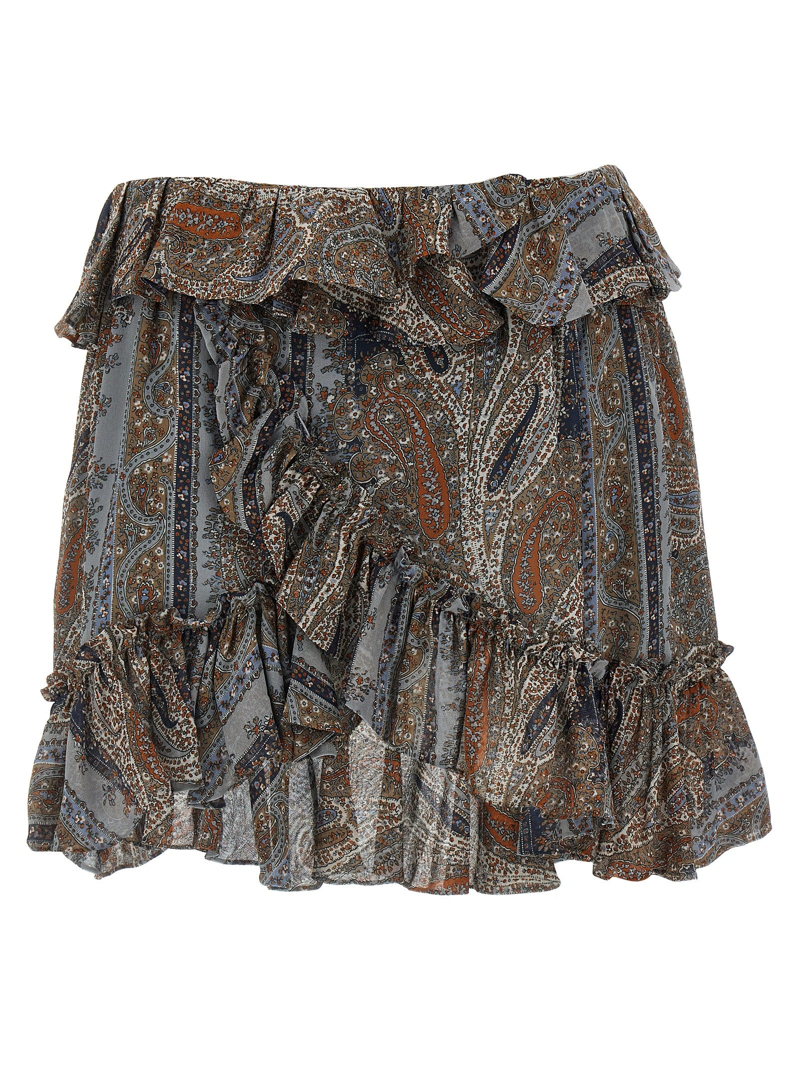 All over print skirt Multicolor Silk