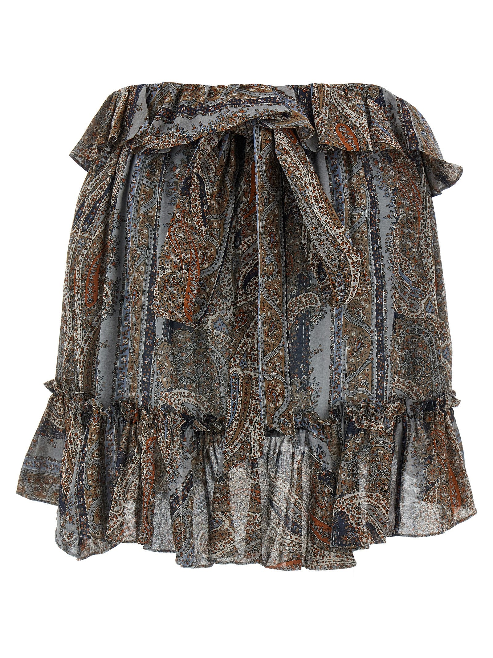 All over print skirt Multicolor Silk