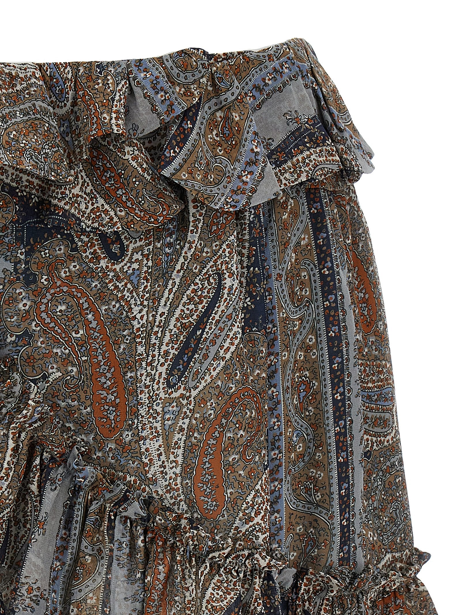 All over print skirt Multicolor Silk