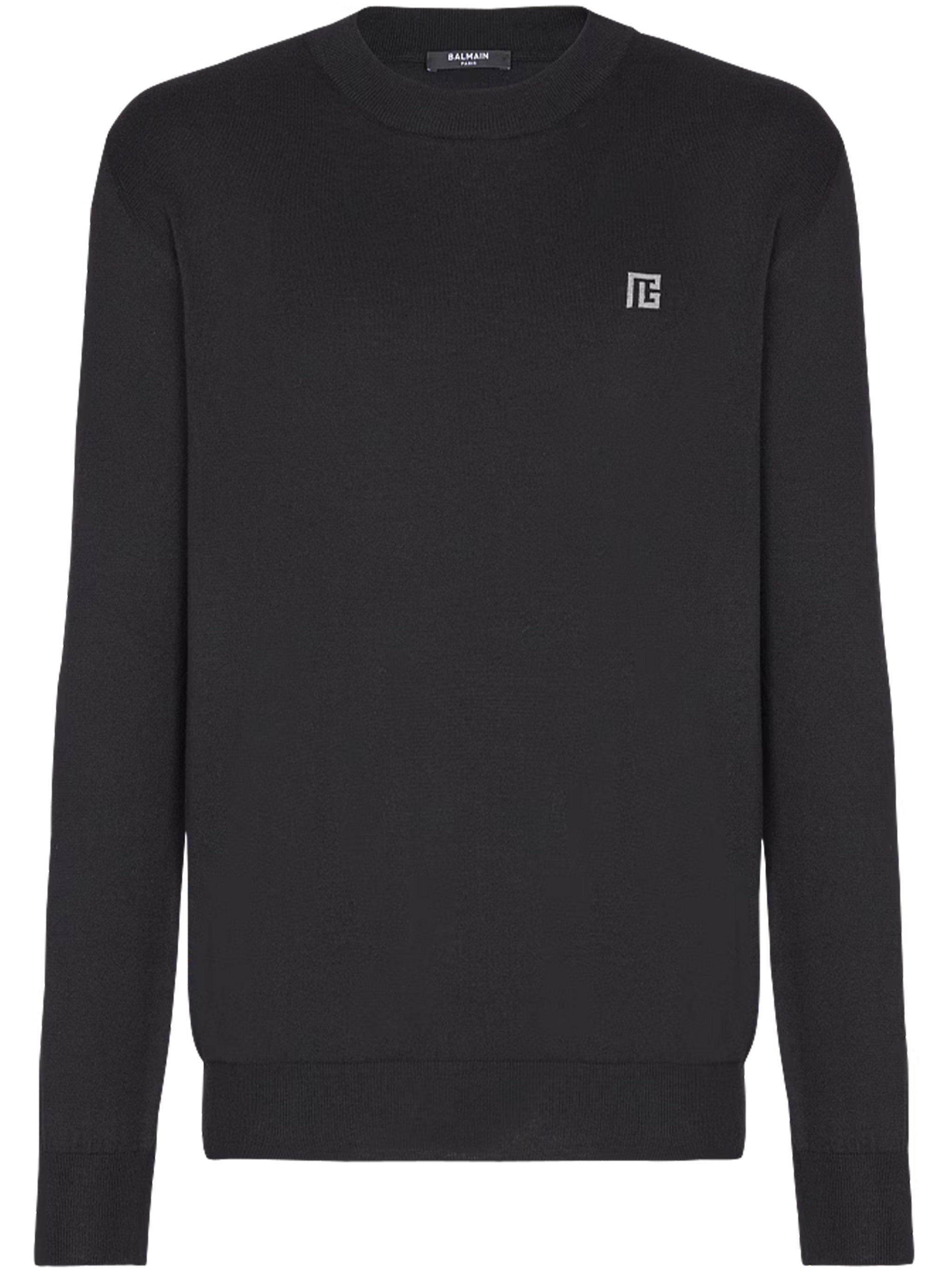 Classic Crew Neck Sw Black Felpa