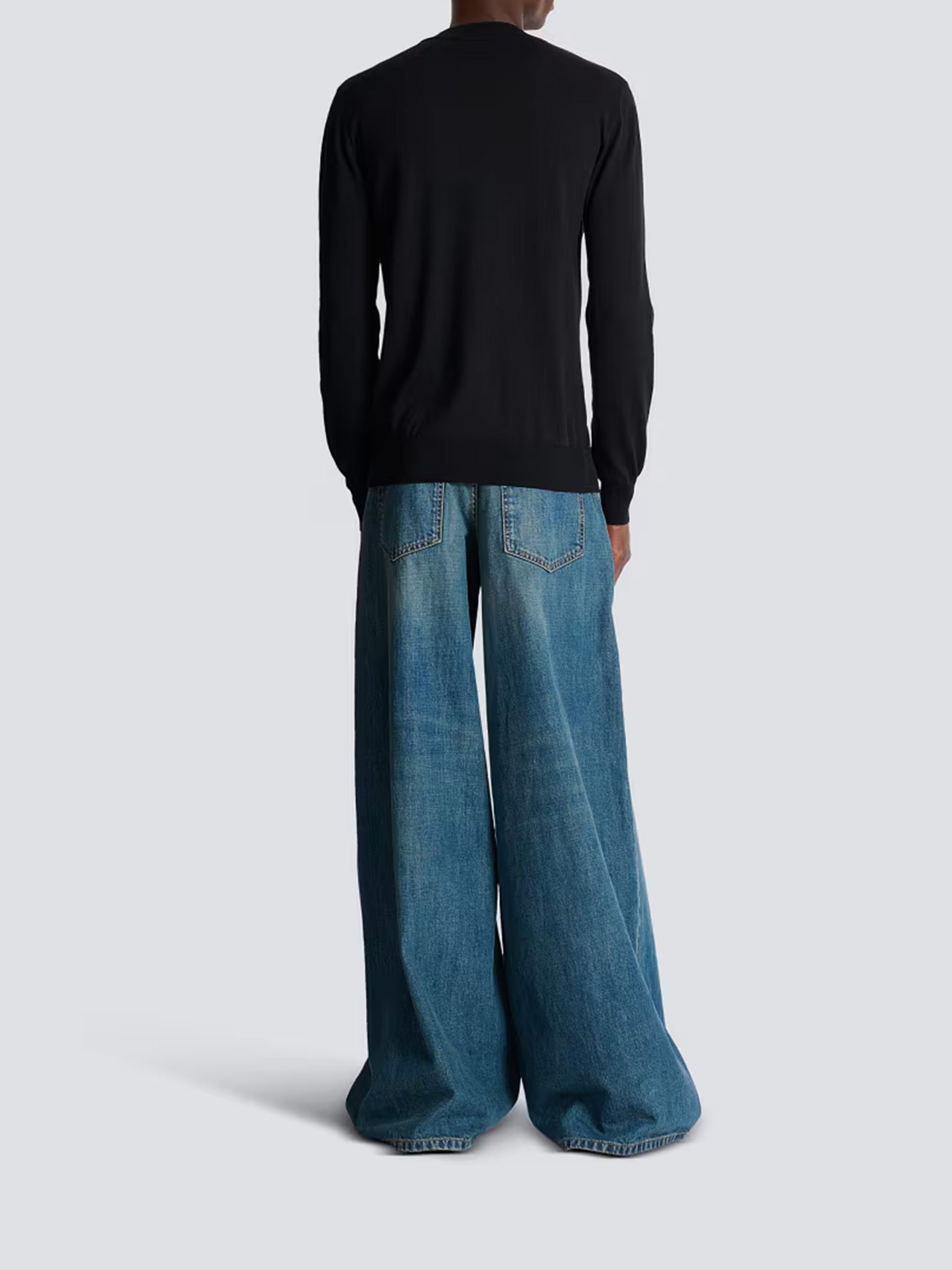 Classic Crew Neck Sw Black Felpa