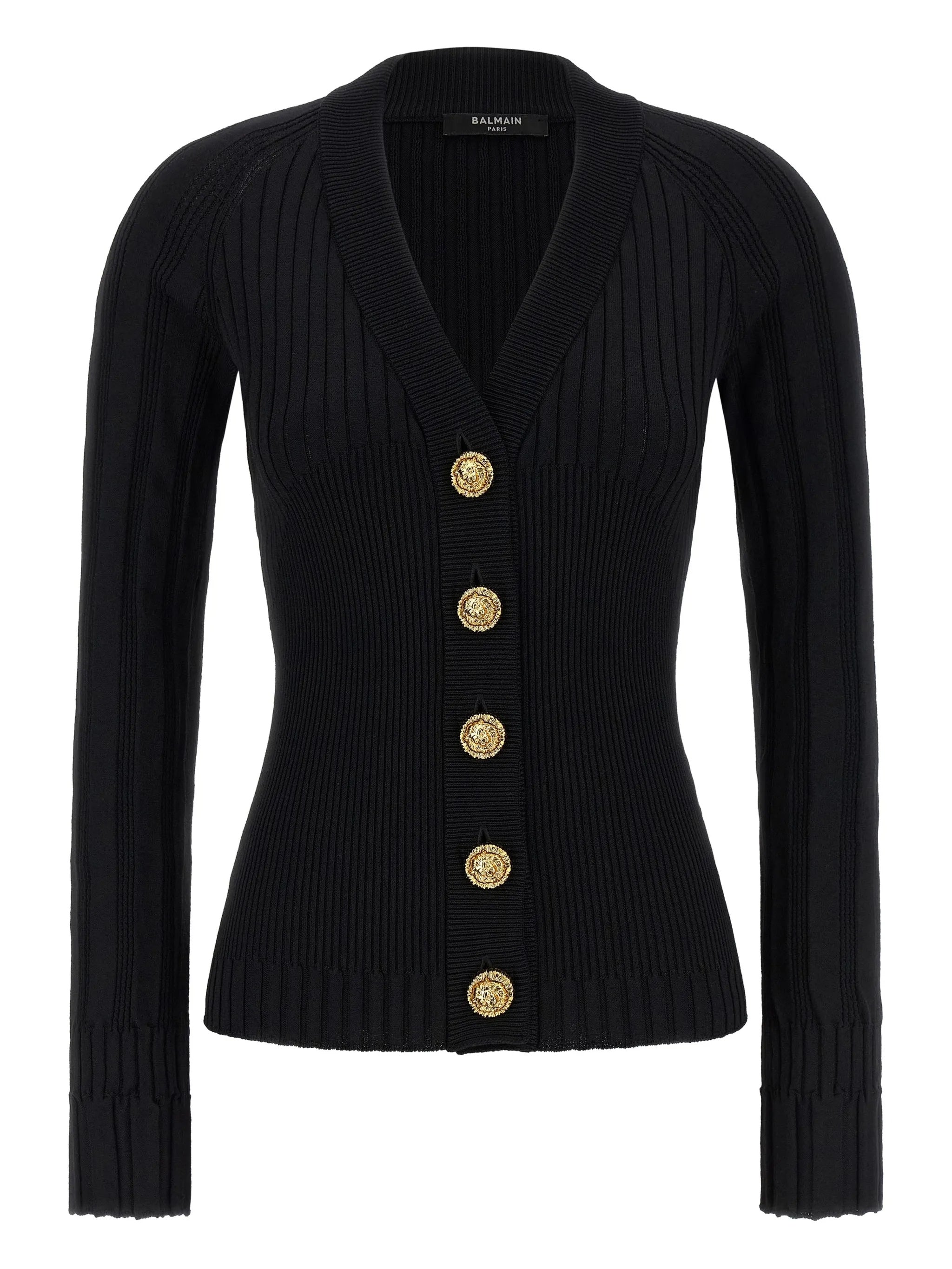 Classic Short Cardigan Black Maglia