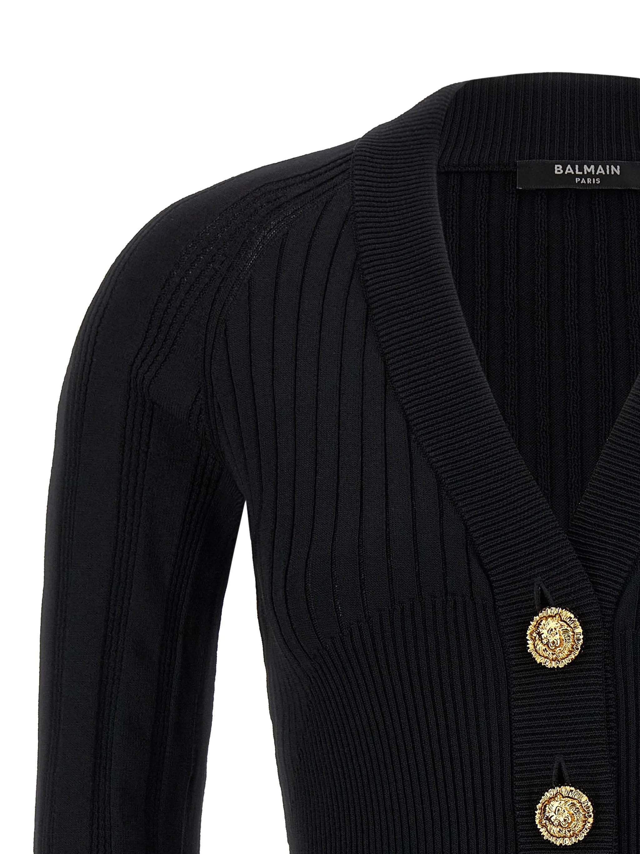Classic Short Cardigan Black Maglia