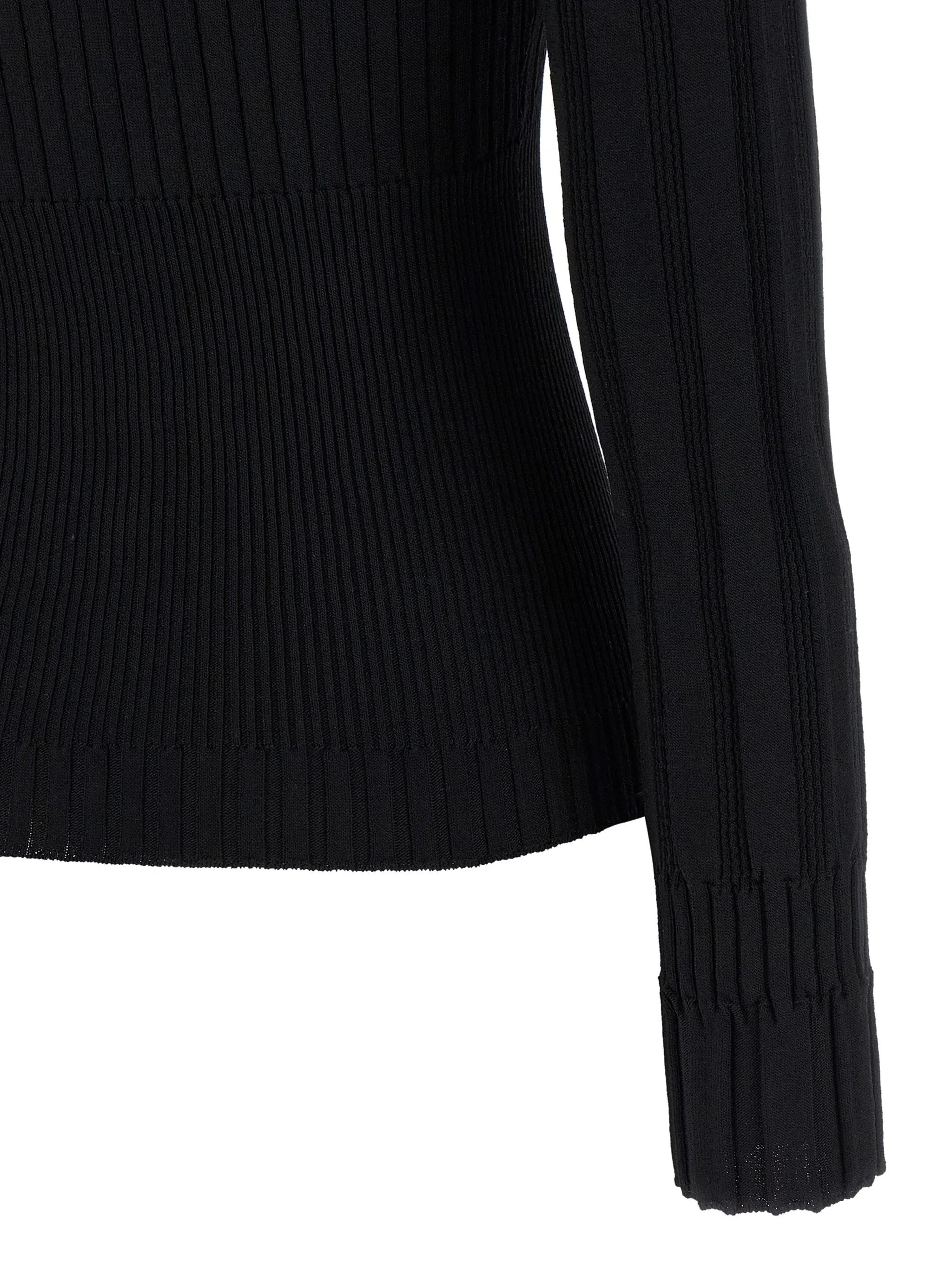 Classic Short Cardigan Black Maglia