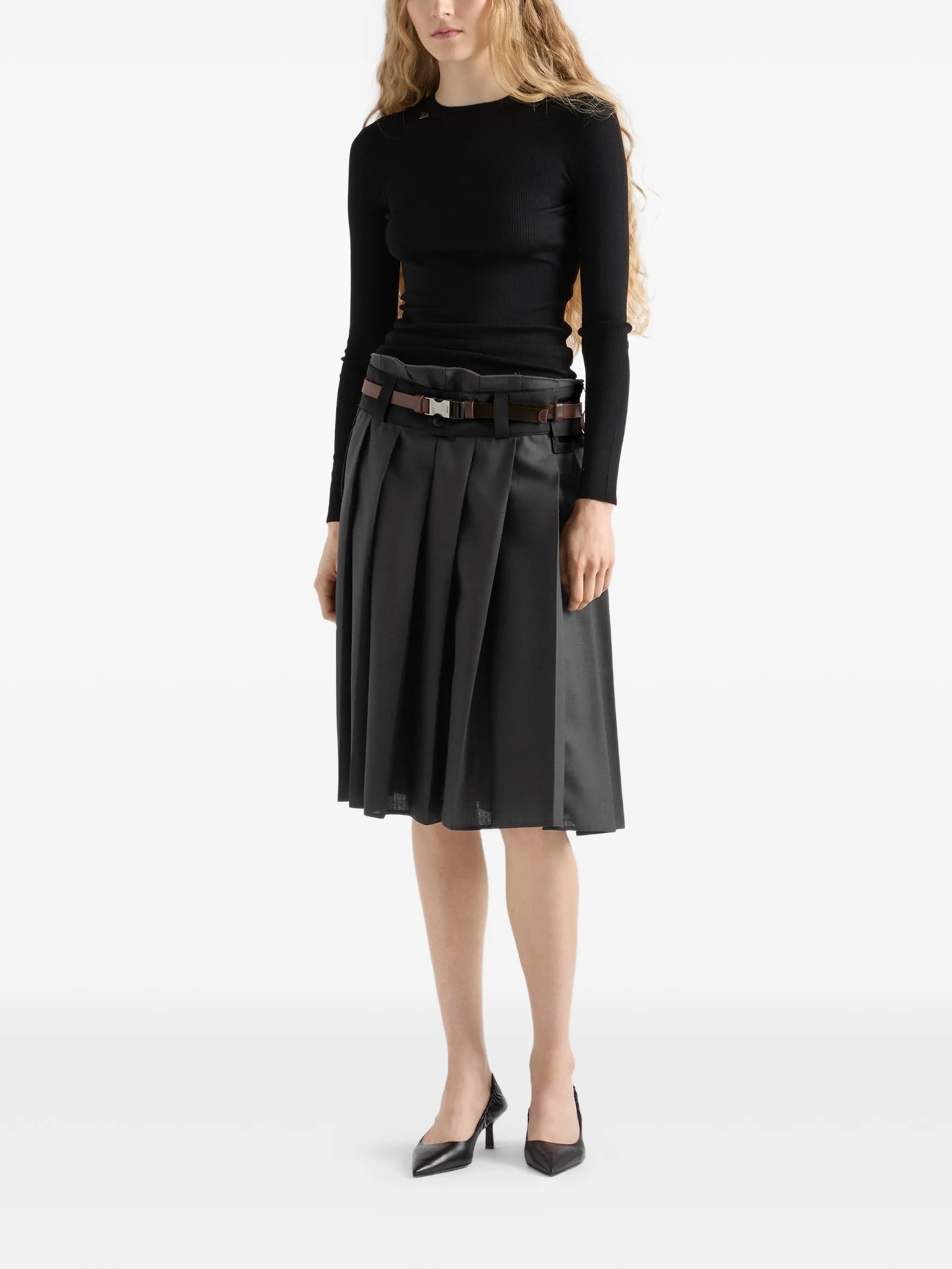 Superfine Wool F.21 Black Maglia