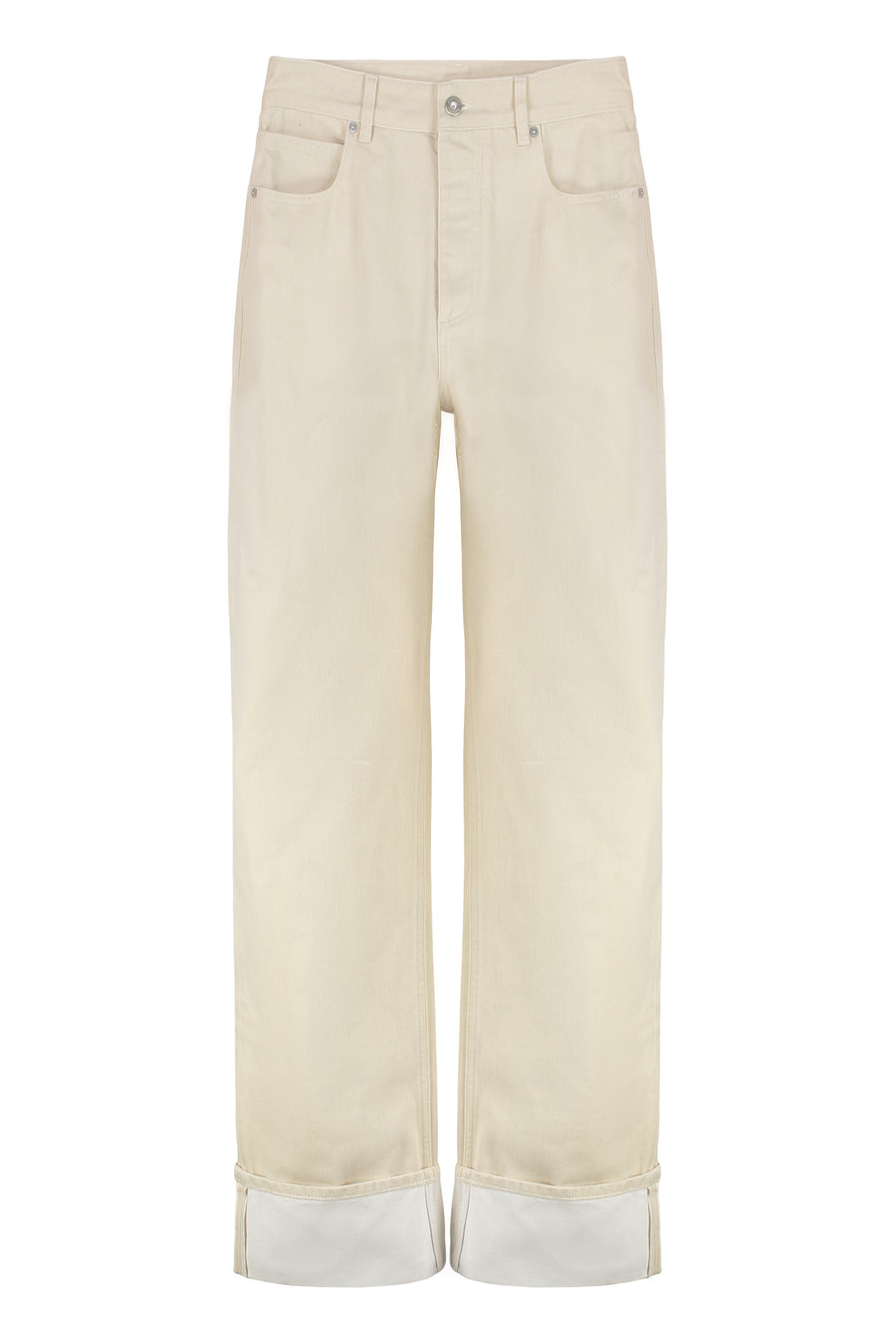 Wide-Leg Cotton Jeans Pale Maringhe