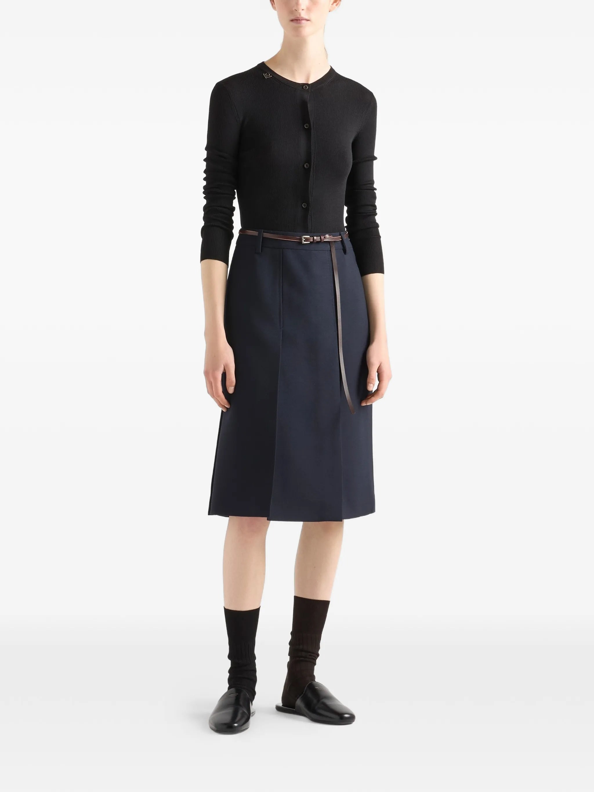 Superfine Wool F.21 Black Maglia