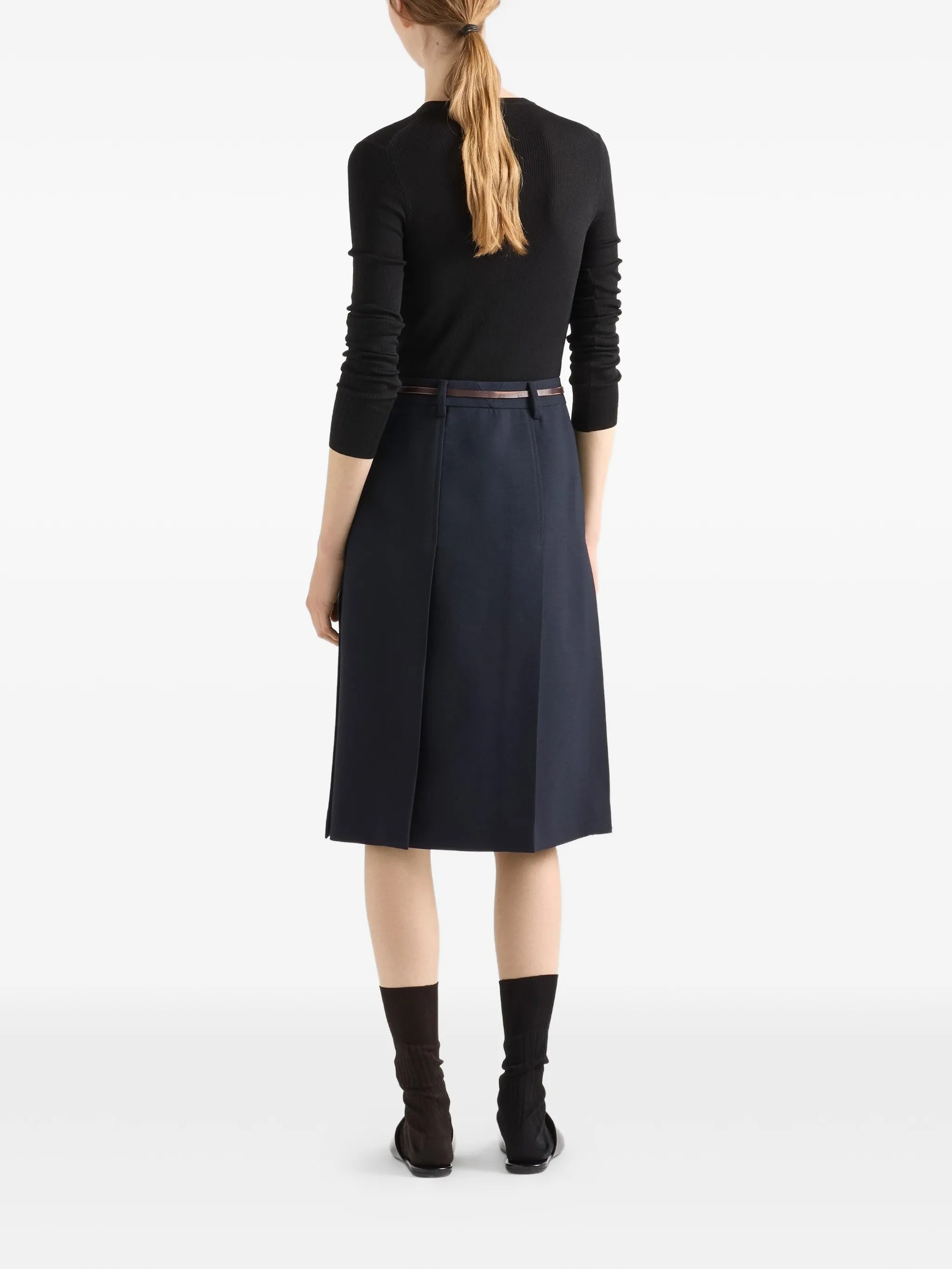 Superfine Wool F.21 Black Maglia