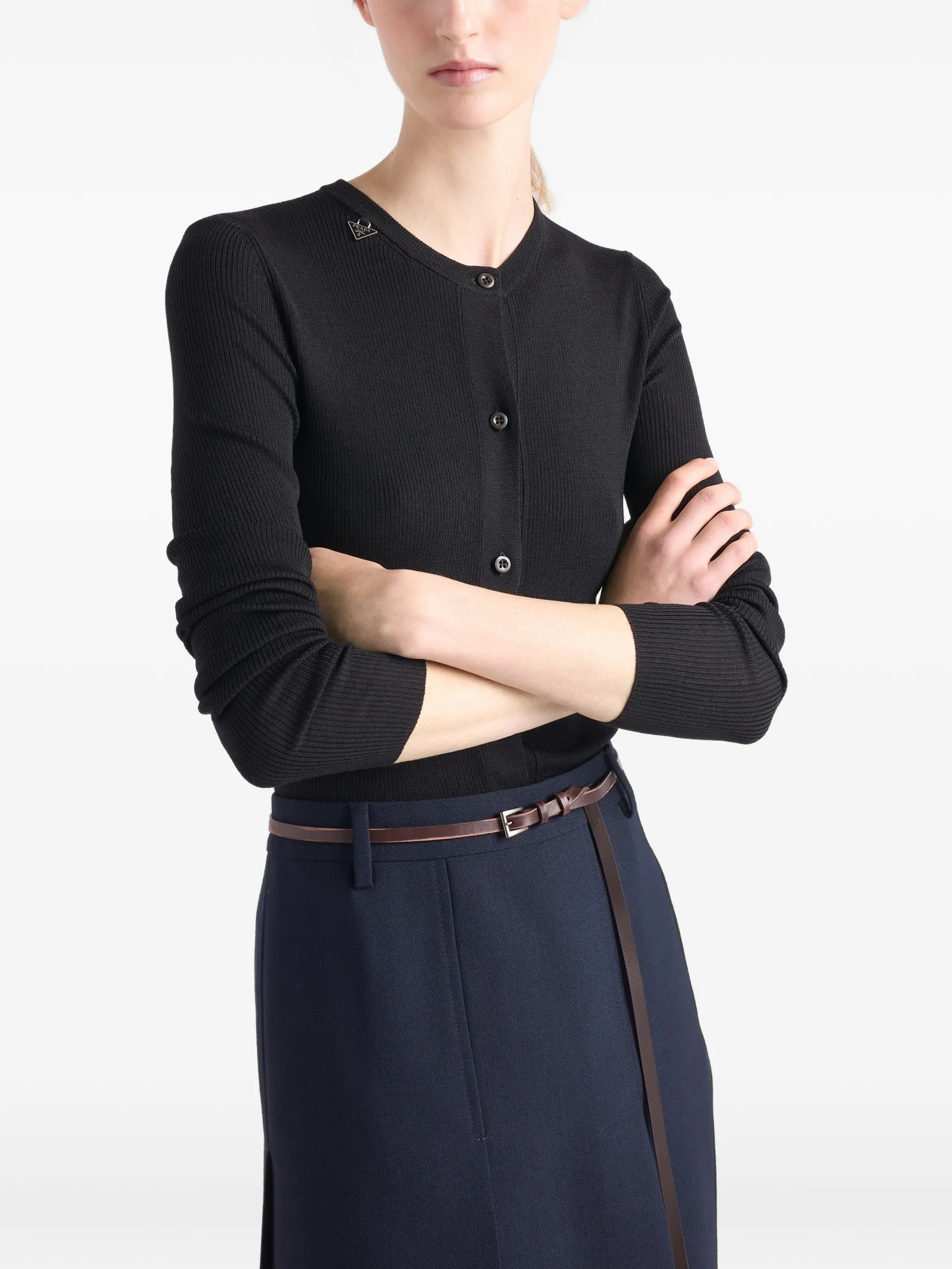 Superfine Wool F.21 Black Maglia
