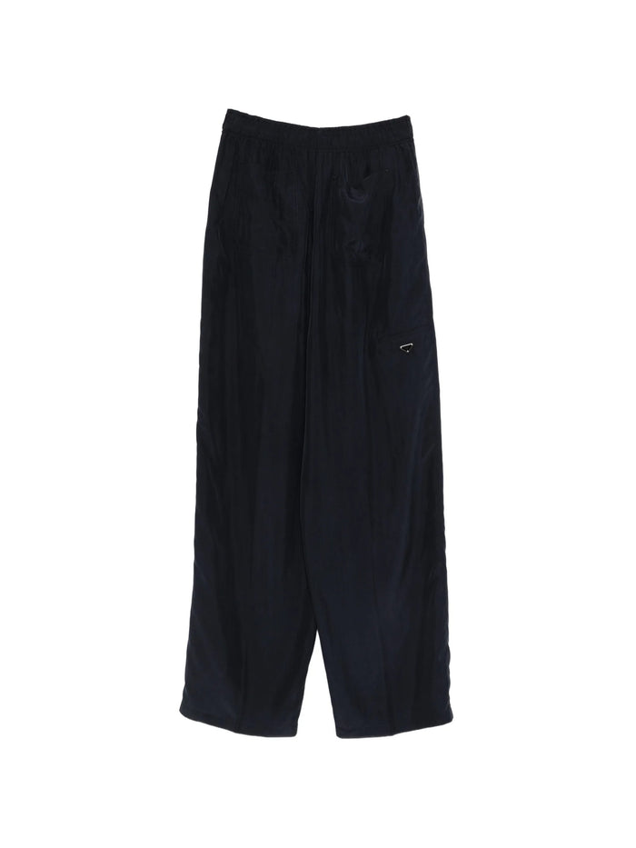 Seta Lavata Blue Pantaloni