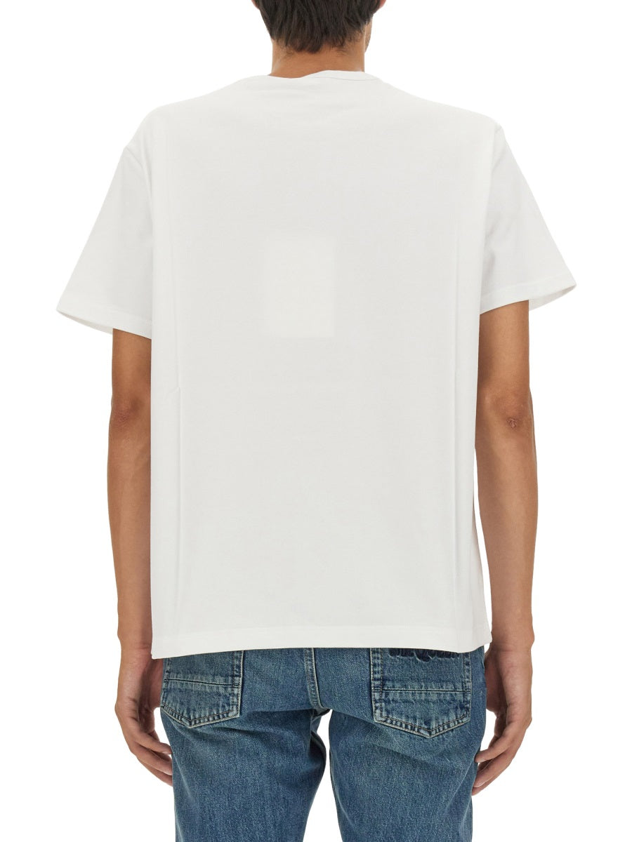 Skull Logo T-Shirt White Cotton T-shirts