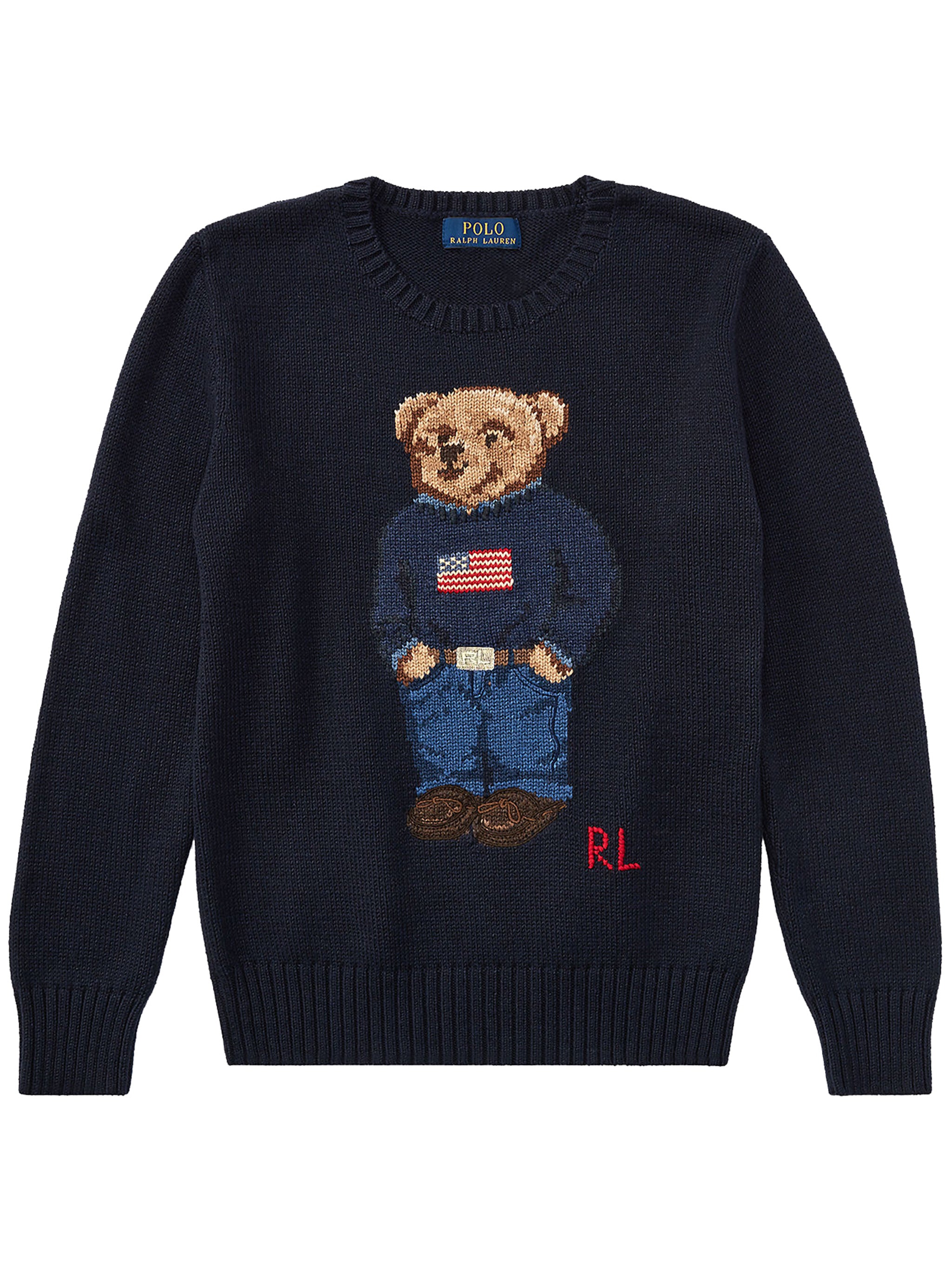 Bear Sweater Blue Maglia
