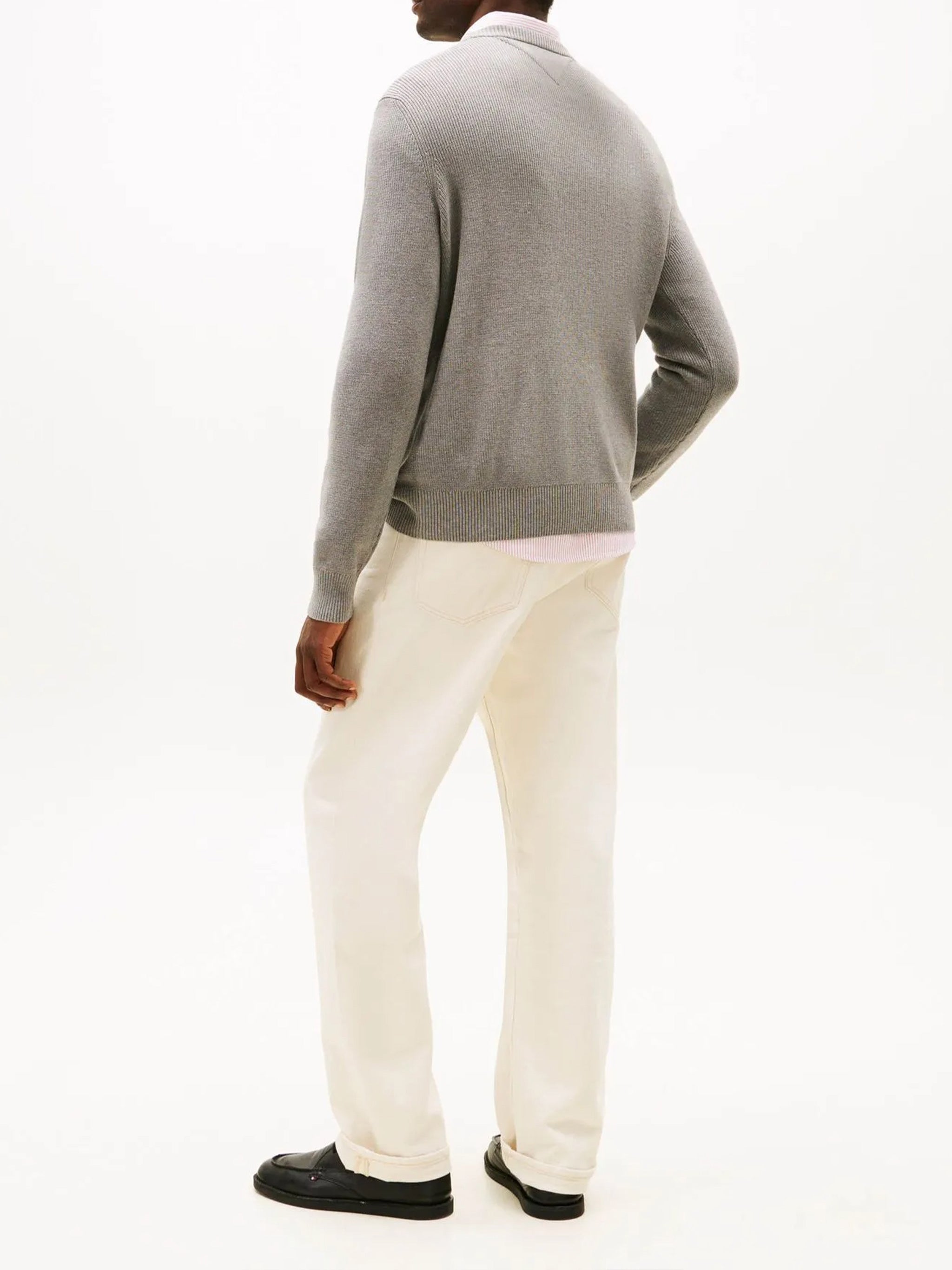 Seasonal Graphic Cotton Cneck Grey Felpa