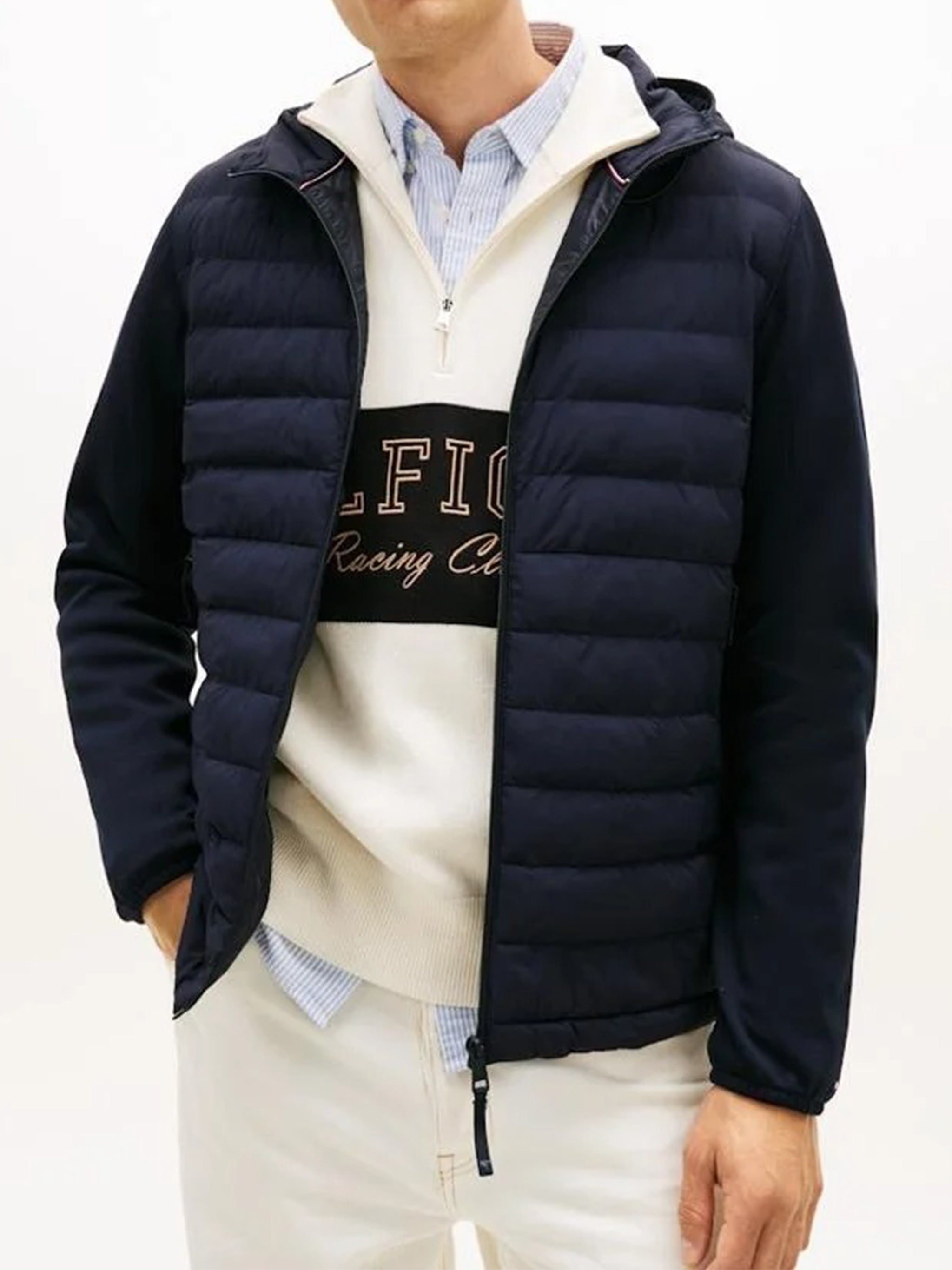 Performance Mix Media Jacket Blue Giacca