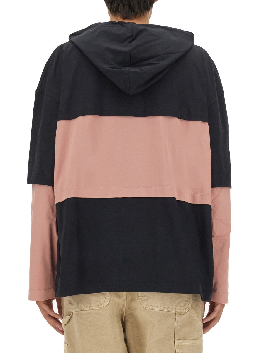 Oversize Sweatshirt With Logo Multicolour Organic Cotton Sweatshirts