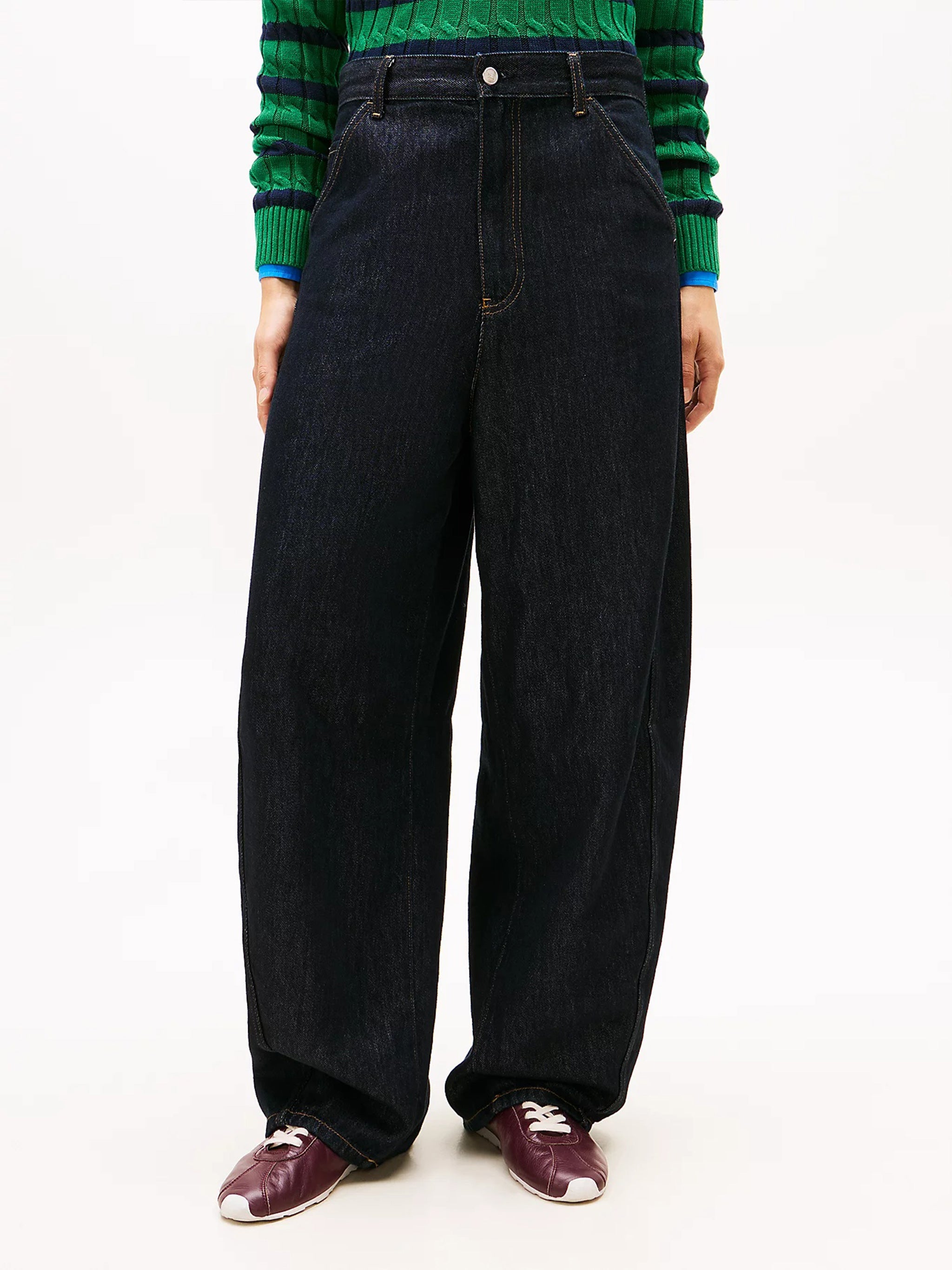 Dnm Pure Loose Balloon Hw Black Jean
