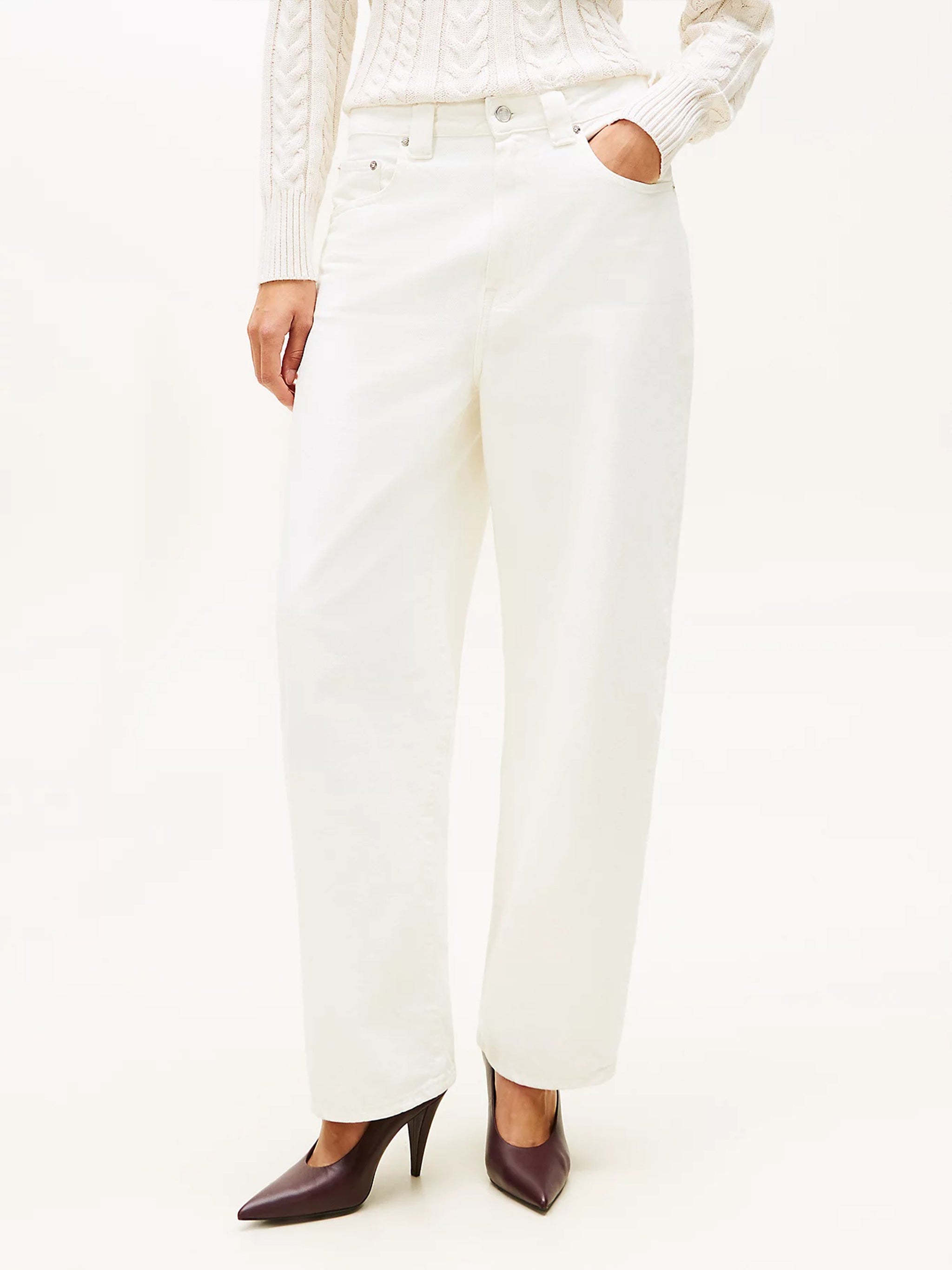 Dnm Ecru Barrel Rw White Jean