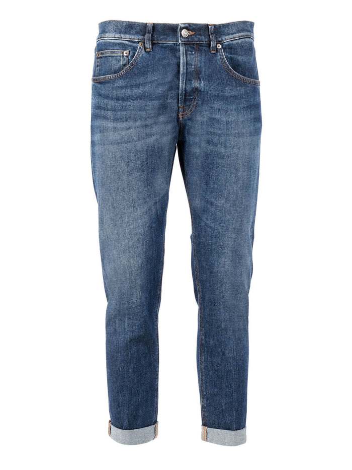 GEORGE PANTS Blue Cotton Elastan Jean