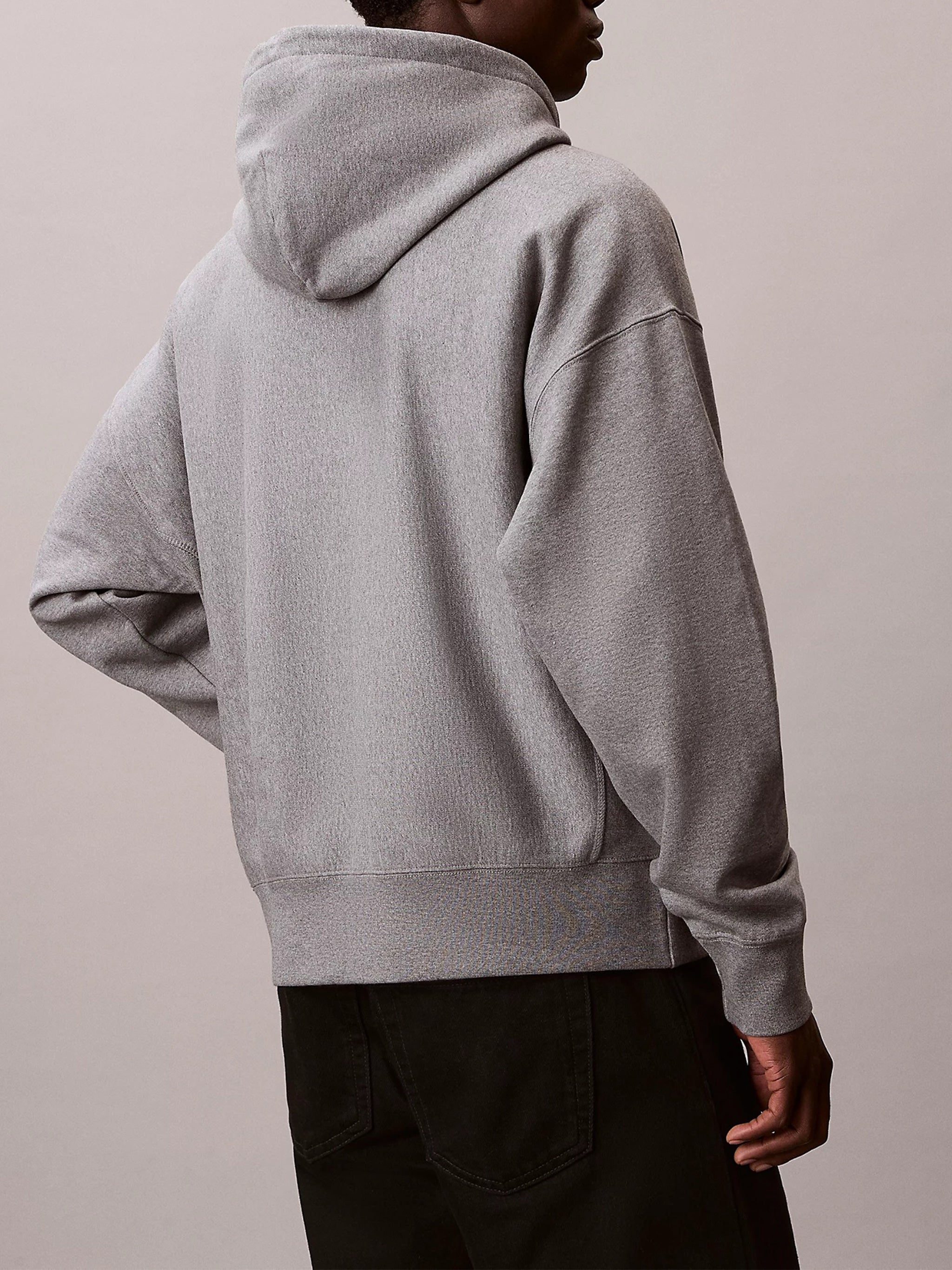 Ls Premium Fleece Calvin Graphic Grey Felpa