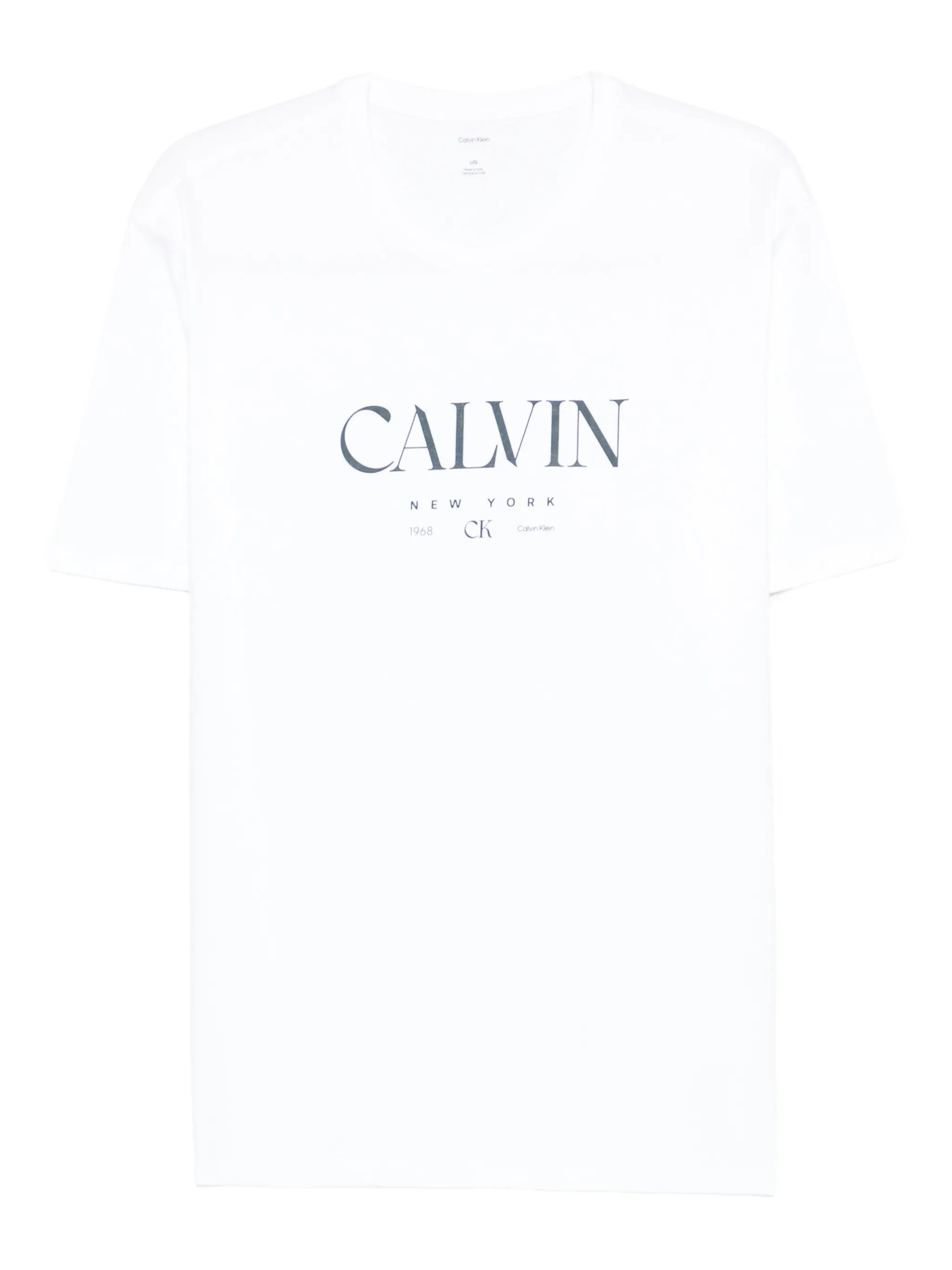 Ss 20s Ln Calvin Graphic Tee White T-shirt