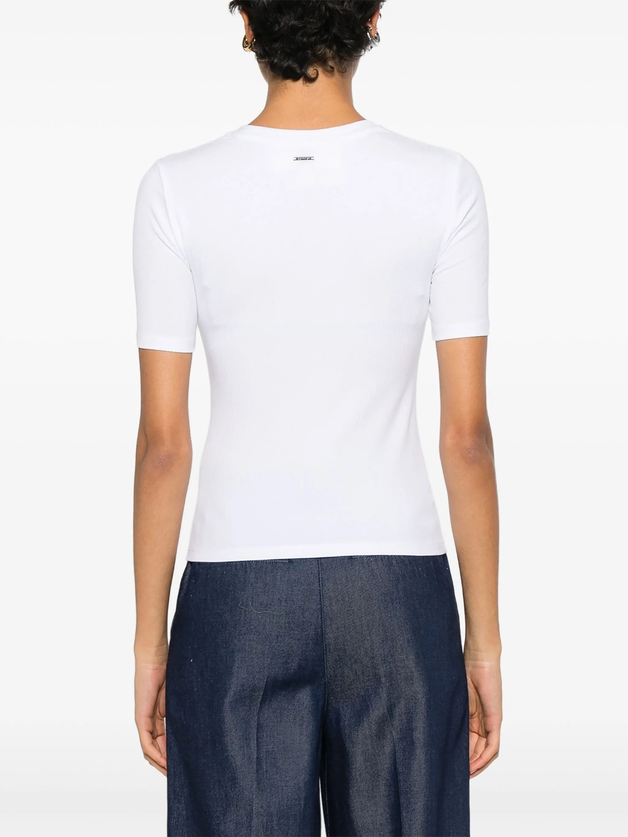 A Modal Rib Tee White T-shirt